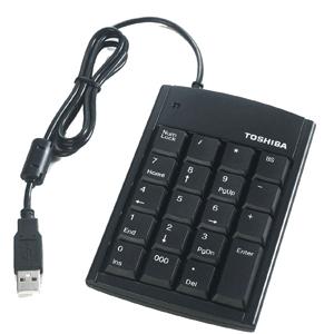 PA1390U-1NKP Toshiba Targus USB Numeric Keypad with 2-port Hub USB 19 Keys Black