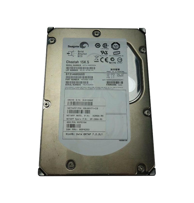 144GB 15000RPM SAS 3Gb/s 3.5-Inch Hard Drive for FAS2020/2050