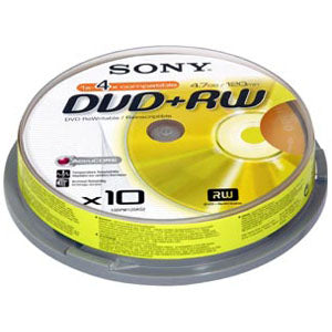 25DPW47LS2/T Sony 4x DVD+RW Media 4.7GB 25 Pack