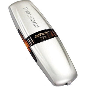 TS1GJF2A Transcend 1GB JetFlash 2A USB Flash Drive (Silver body w/ Neck Strap)