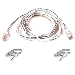 A3L791B15M-WHTS Belkin 49.2ft RJ45 CAT5e Snagless Molded Patch Cable White