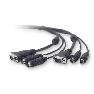 F1D9005-10 Belkin 10ft Universal Kvm Cable Kit 2xps2m/M Hddb15m/M Rohs