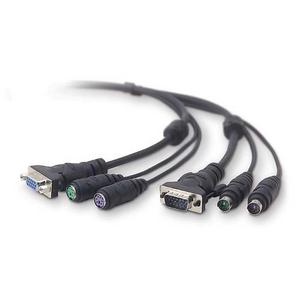 F1D9004-06 Belkin 6ft Ps2 Omniview Kvm Extension Cable 2-Din6m/F Hddb15m/F Rohs