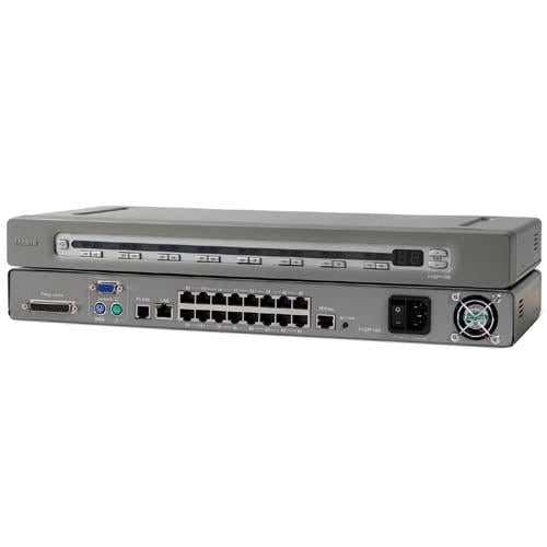 F1DP116G Belkin OmniView SMB 16-Port KVM over IP Switch 16 x 1, x 1 16 x RJ-45 Keyboard/Mouse/Video 1U Rack-mountable (Refurbished)