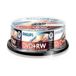 DW4S4B25F/17 Philips Dvd+rw 4.7gb Data 120min Vid 4x 25-spindle