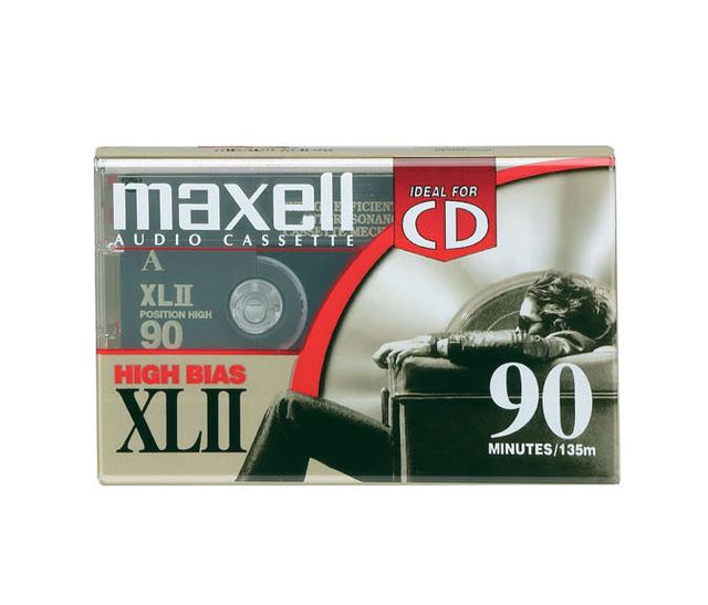 139410 Maxell 90Minute XLII High Bias Type II Tape Audiocassette