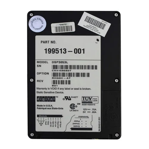 148286-001 Compaq 535MB 5400RPM SCSI 50-Pin 3.5-Inch Hard Drive