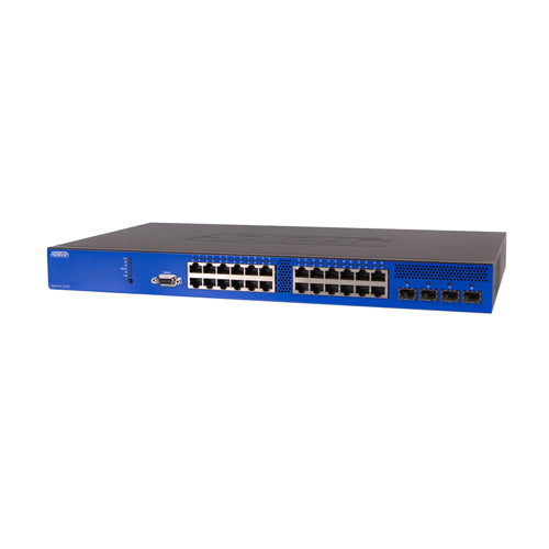 1702595G10 Adtran NetVanta 1534P 24 x Ports PoE+ 10/100/1000Base-T + 4 x SFP Ports Layer 3 Managed Desktop Gigabit Ethernet Network Switch