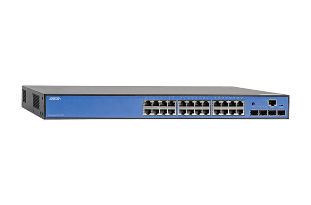 NetVanta 1550-24P 24 x Ports PoE+ 10/100/1000Base-T + 4 x SFP+ Ports Layer 3 Managed 1U Rack-mountable Gigabit Ethernet Network Switch