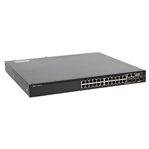 1N82W Dell PowerSwitch N3000E N3024ET-ON 24 x Ports 10/100/1000Base-T + 2 x SFP+ Ports + 2 x Combo Ports Layer 3 Managed Gigabit Ethernet Network Switch