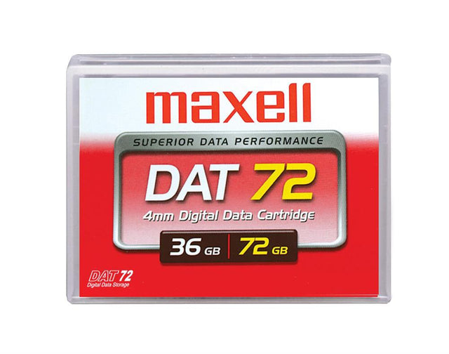 200200 Maxell 36GB (Native) / 72GB(Compressed) DAT 72 4mm Tape Media Cartridge