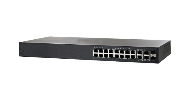 DGS-1510-20 - D-Link 16 x Ports 1GBase-T + 2 x Ports SFP + 2 x Ports SFP+ Layer3 Managed 1U Rack-Mountable Stackable Gigabit Ethernet Network Switch