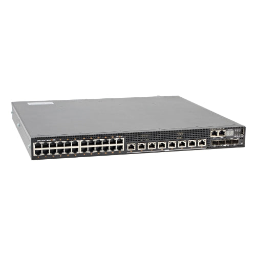 210-AGKX Dell PowerSwitch N3000E N3132PX-ON 24 x Ports PoE+ 10/100/1000Base-T + 4 x SFP+ Ports Layer 3 Managed 1U Rack-Mountable Gigabit Ethernet Network Switch