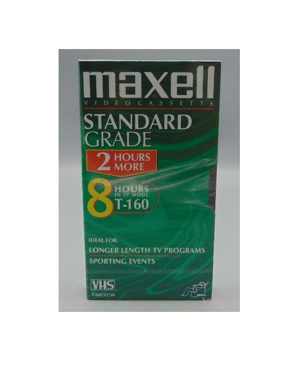 213010 Maxell 160Mins High-Quality VHS Tape Videocassette