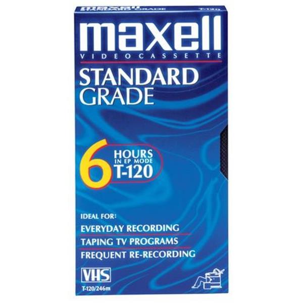 214016 Maxell 120Mins(SP) / 320Mins(LP) Standard Grade VHS Tape Videocassette