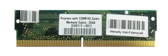 243117-001 Compaq 256KB Secondary Cache Memory (Pipeline Burst) for Deskpro 2000/Pres3/4000