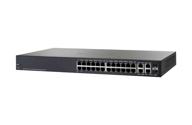 DGS-1510-28P - D-Link 24 x Ports PoE 1GBase-T + 2 x Ports SFP + 2 x Ports SFP+ Layer3 Managed 1U Rack-Mountable Stackable Gigabit Ethernet Network Switch