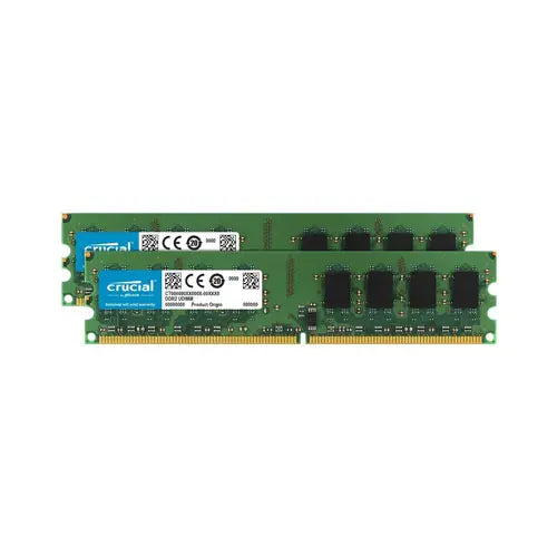 CT2KIT51272AF667 - Crucial Technology 8GB Kit (2 X 4GB) DDR2-667MHz PC2-5300 Fully Buffered CL5 240-Pin DIMM 1.8V Dual Rank Memory