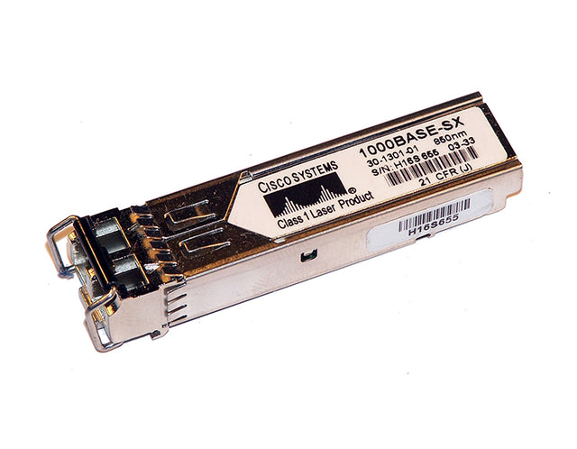 30-1301-01 - Cisco 1.25Gb/s 1000Base-SX Multi-Mode Fiber 550m 850nm Duplex LC Connector SFP Transceiver Module