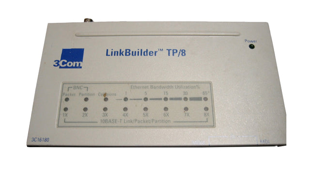 3C16180 3Com 8-Port Linkbuilder TP-8 Ethernet Hub (Refurbished)