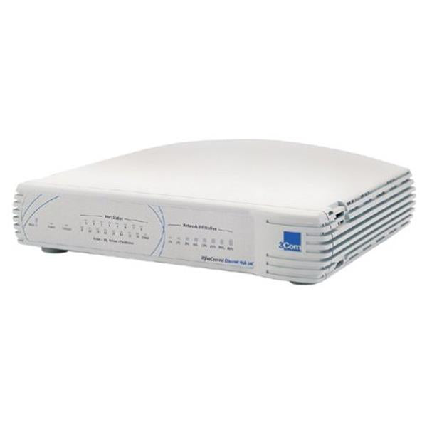 3C16702A 3Com 16-Port 10Base-T OfficeConnect Ethernet Hub (Refurbished)