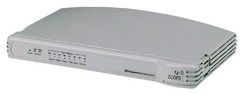 3C16755 3Com OfficeConnect 5-Ports 10/100Mbps Ethernet Dual Speed Hub (Refurbished)