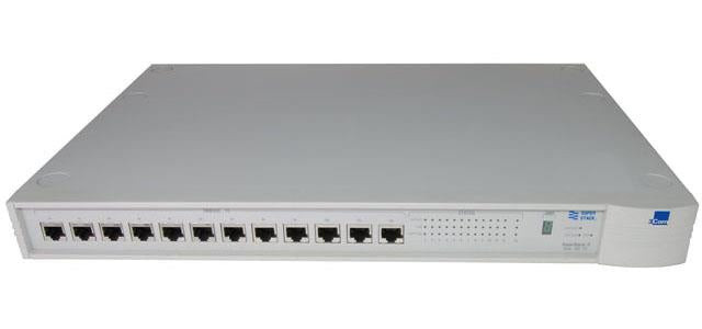 3C250A-TX/I 3Com 12-Port SuperStack II Ethernet Hub (Refurbished)