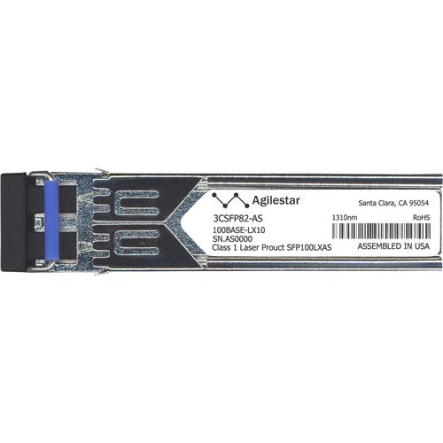 3CSFP82-AS Agilestar 100Mbps 100Base-LX10 Single-mode Fiber 10km 1310nm LC Connector SFP Transceiver Module for 3Com Compatible