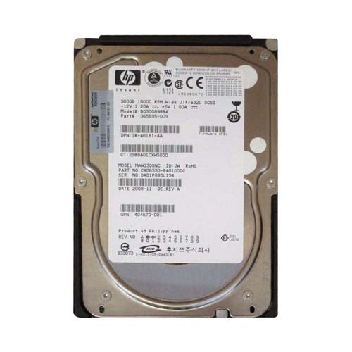 3R-A6181-AA HP 300GB 10000RPM Ultra320 SCSI 8MB Cache Hot-Pluggable LVD 80-Pin 3.5-inch Hard Drive