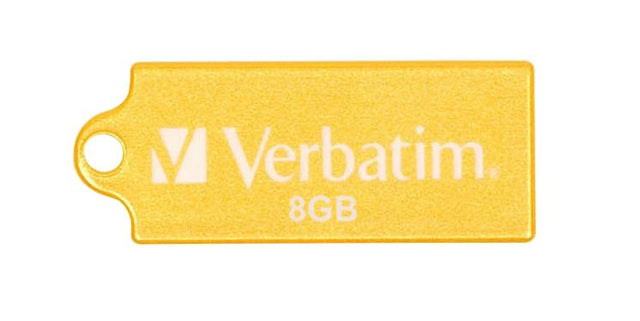 47422-B2 Verbatim Store n Go Micro 8GB USB 2.0 Flash Drive (Sunkissed Yellow)