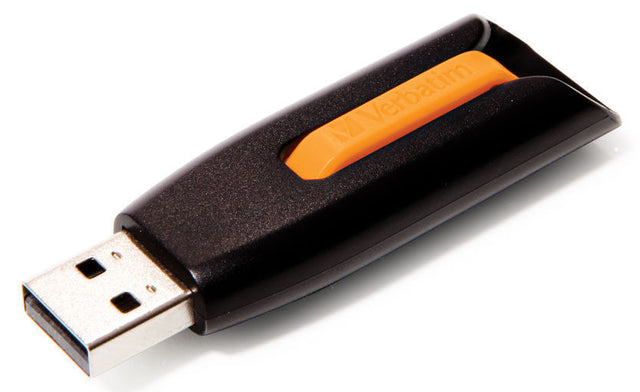 49179-B2 Verbatim Store n Go V3 16GB USB 3.0 Flash Drive (Volcanic Orange)