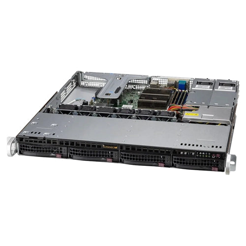 510T-MR Supermicro 1U 4 x 3.5in Server w/ Dual Power Supply, 1x Heatsink