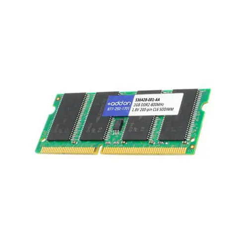 536428-001 - HP 2GB DDR2-800MHz PC2-6400 non-ECC Unbuffered CL6 200-Pin SoDimm 1.8V Memory Module