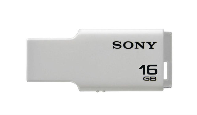 558H281 Sony Micro Vault Style Usm16gm 16GB Usb 2.0 Flash Drive White