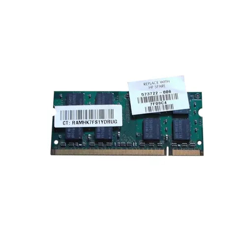 573722-006 - HP 2GB DDR2-800MHz PC2-6400 non-ECC Unbuffered CL6 200-Pin SoDimm 1.8V Memory Module