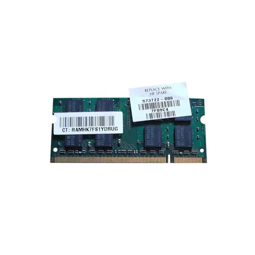 573722-006N - HP 2GB DDR2-800MHz PC2-6400 non-ECC Unbuffered CL6 200-Pin SoDimm 1.8V Memory Module