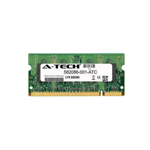 582086-001 - HP 2GB DDR2-800MHz PC2-6400 non-ECC Unbuffered CL6 200-Pin SoDimm 1.8V Memory Module