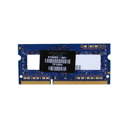 615862-001 - HP 1GB DDR2-667MHz PC2-5300 non-ECC Unbuffered CL5 200-Pin SoDimm 1.8V Memory Module