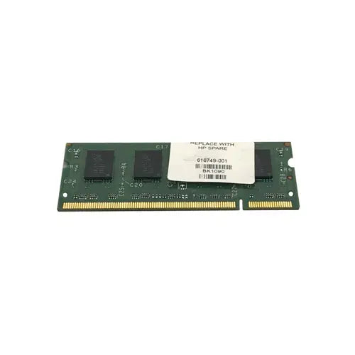 616749-001 - HP 1GB DDR2-800MHz PC2-6400 non-ECC Unbuffered CL6 200-Pin SoDimm 1.8V Memory Module