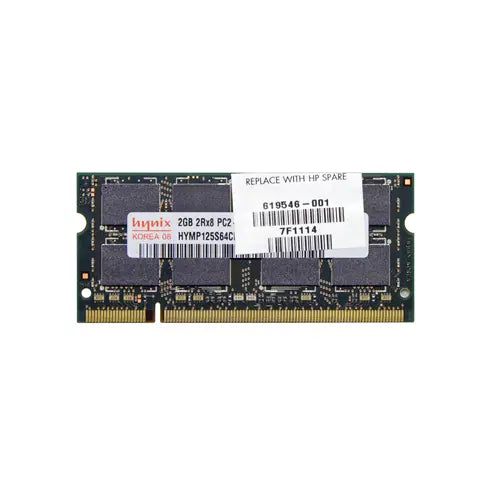 619546-001 - HP 2GB DDR2-800MHz PC2-6400 non-ECC Unbuffered CL6 200-Pin SoDimm 1.8V Memory Module