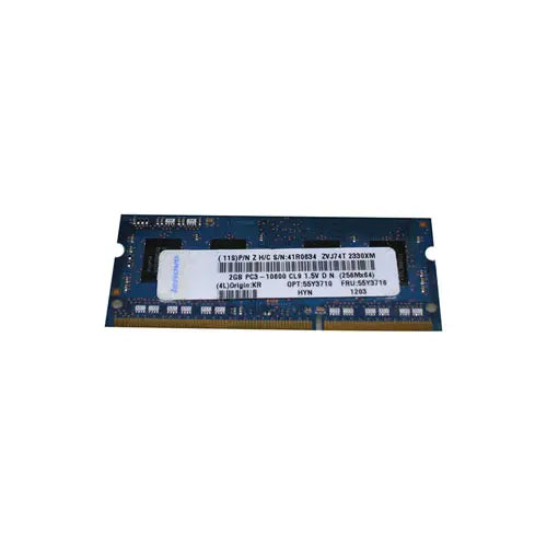 64Y6651 - IBM 2GB DDR3-1333MHz PC3-10600 non-ECC Unbuffered CL9 204-Pin SoDimm 1.35V Low Voltage Memory Module