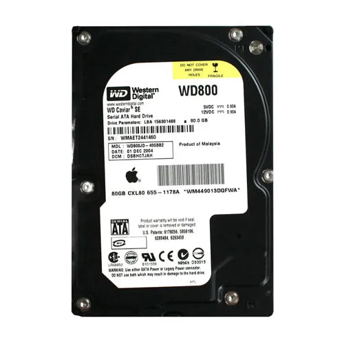 655-1178A Apple 80GB 7200RPM SATA 1.5Gb/s 3.5-Inch Hard Drive