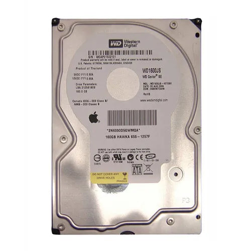 655-1257F Apple 160GB 7200RPM SATA 3Gb/s 8MB Cache 3.5-Inch Hard Drive