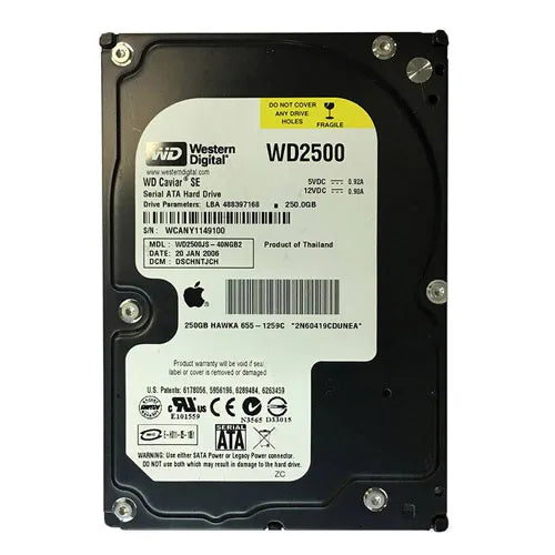 655-1259C Apple 250GB 7200RPM SATA 3Gb/s 3.5-Inch Hard Drive