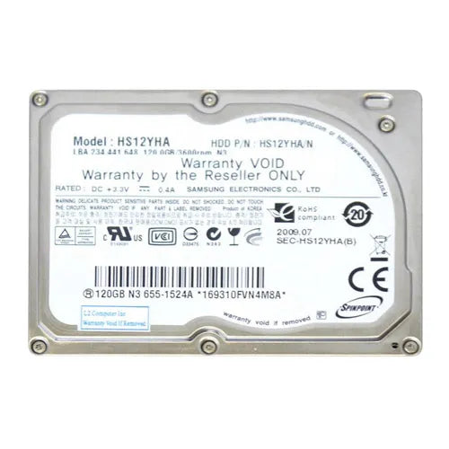 655-1524A Apple 120GB 3600RPM IDE Ultra ATA/100 (ATA-6) 2MB Cache 1.8-Inch Hard Drive