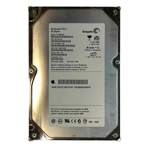 655T0149 Apple 60GB 7200RPM IDE 3.5-Inch Hard Drive