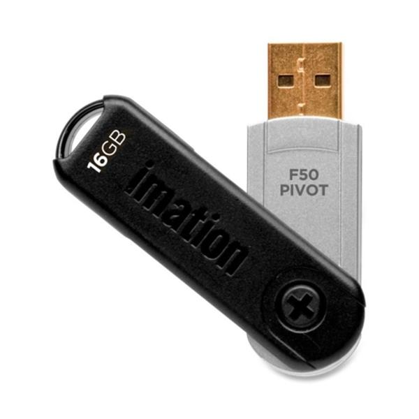 66000103235 Imation Defender F50 Pivot Usb 2.0 Flash Drive 16GB