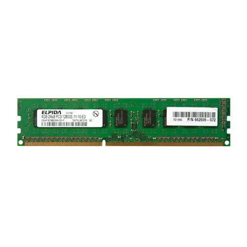 662609-572 - HP 4GB DDR3-1600MHz PC3-12800 ECC Unbuffered CL11 240-Pin DIMM Dual Rank Memory Module