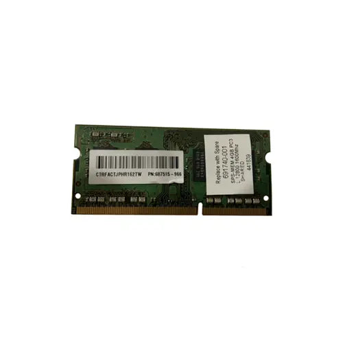 687515-966 - HP 4GB DDR3-1600MHz PC3-12800 non-ECC Unbuffered CL11 204-Pin SoDimm 1.35V Low Voltage Single Rank Memory Module