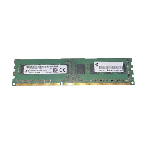 698651-154 - HP 8GB DDR3-1600MHz PC3-12800 Non-ECC Unbuffered CL11 240-Pin UDIMM 1.35V Dual Rank Memory Module